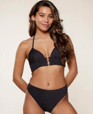 LingaDore Triangel-Bikini Black Structure Triangel-Bikini mit
