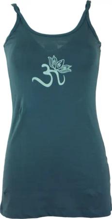 Guru-Shop T-Shirt Yoga-Top aus Bio-Baumwolle OM