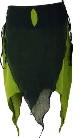 Guru-Shop Minirock Zipfelrock Elfen Rock -