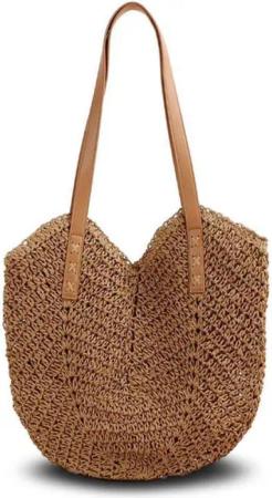 LuxusKollektion Strandtasche Stroh Handtasche Damen Sommer