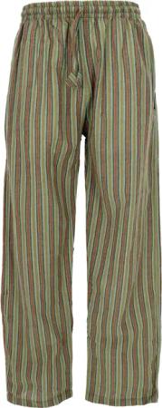 Guru-Shop Relaxhose Gestreifte Yogahose, Unisex Baumwoll-Goa-Hose