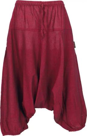 Guru-Shop Relaxhose Aladinhose, Pluderhose, Shorts 7/8