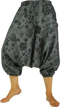 Guru-Shop Relaxhose Aladinhose Pluderhose, bedruckte Shorts