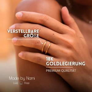 Made by Nami Fingerring Breiter Goldener