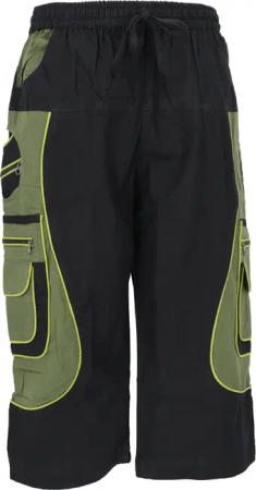 Guru-Shop Relaxhose 3/4 Yogahose, Goa Hose,
