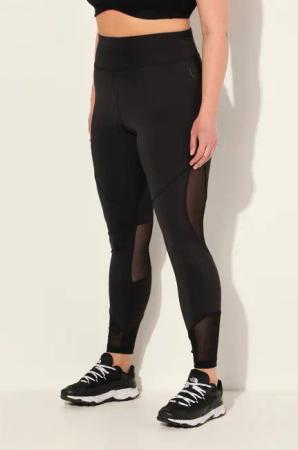 Ulla Popken Leggings Sport-Leggings Mesh-Einsätze Tasche