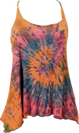 Guru-Shop T-Shirt Sommerliches Boho Batik Top,