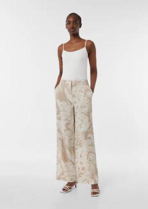 Comma Stoffhose Marlenehose aus Crêpe mit