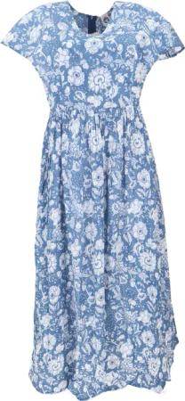 Guru-Shop Midikleid Luftiges Boho Sommerkleid, handbedrucktes..