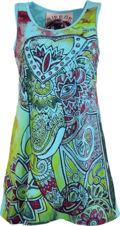 Guru-Shop T-Shirt Mirror Top, Longshirt, Minikleid