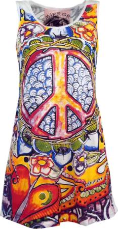 Guru-Shop T-Shirt Mirror Tank Top, Longshirt,