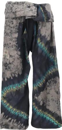 Guru-Shop Relaxhose Batik Thai Fischerhose aus