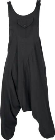 Guru-Shop Relaxhose Natürliche Boho Latzhose, Overall,