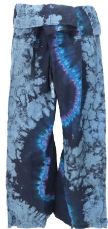 Guru-Shop Relaxhose Batik Thai Fischerhose aus