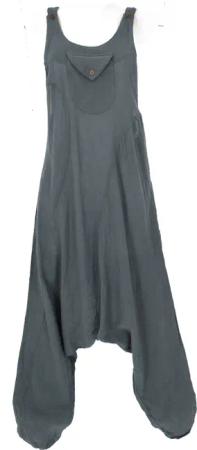 Guru-Shop Relaxhose Natürliche Boho Latzhose, Overall,