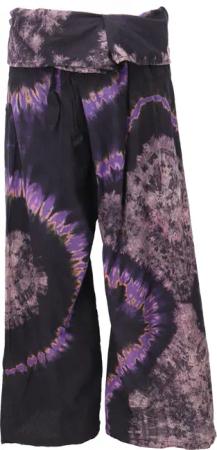 Guru-Shop Relaxhose Batik Thai Fischerhose aus