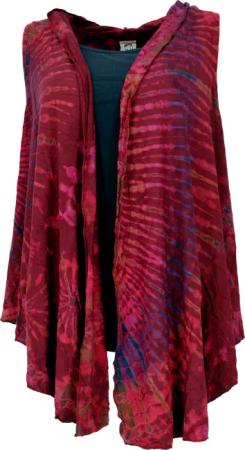 Guru-Shop Longbluse Unikat Batiktunika, Boho Cardigan