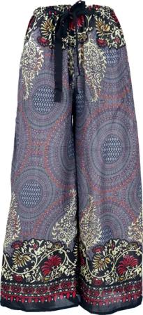Guru-Shop Relaxhose Palazzohose, Schlaghose, Boho Sommerhose,..