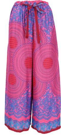 Guru-Shop Relaxhose Palazzohose, Schlaghose, Boho Sommerhose,..