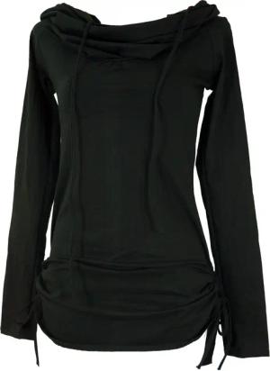 Guru-Shop Longsleeve Longshirt, Minikleid mit weiter