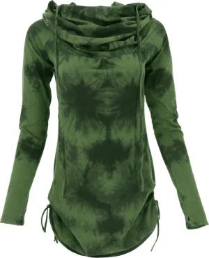 Guru-Shop Longsleeve Longshirt, Minikleid mit weiter