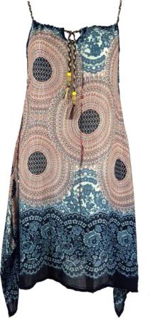 Guru-Shop Midikleid Boho Mandala Midikleid, Trägerkleid,..