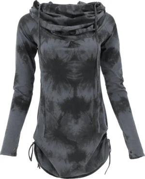 Guru-Shop Longsleeve Longshirt, Minikleid mit weiter