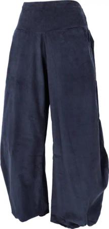 Guru-Shop Relaxhose Weite Cord Pluderhose, Feincord