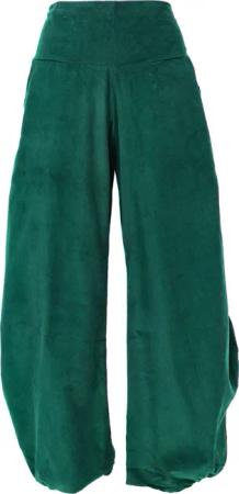 Guru-Shop Relaxhose Weite Cord Pluderhose, Feincord