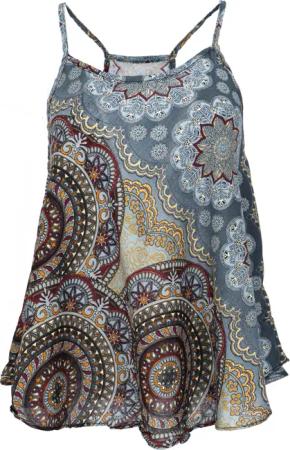 Guru-Shop T-Shirt Boho Trägertop, Sommertop, Damentop,