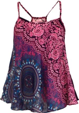 Guru-Shop T-Shirt Boho Trägertop, Sommertop, Damentop,