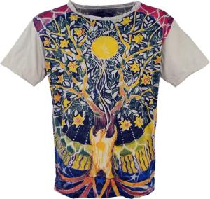 Guru-Shop T-Shirt Mirror T-Shirt - Tree