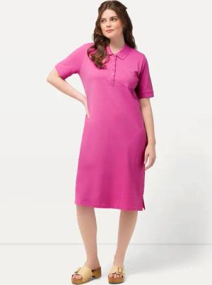 Ulla Popken Jerseykleid Polokleid Piquee halbe