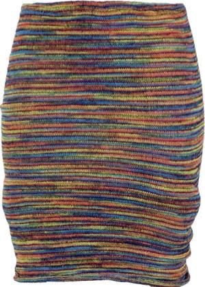 Guru-Shop Minirock Minirock, Boho Strickrock, Ethnorock