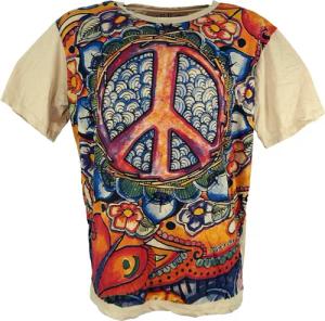 Guru-Shop T-Shirt Mirror T-Shirt - Peace