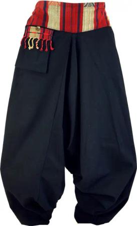 Guru-Shop Relaxhose Haremshose, Thai Pluderhose, Goahose