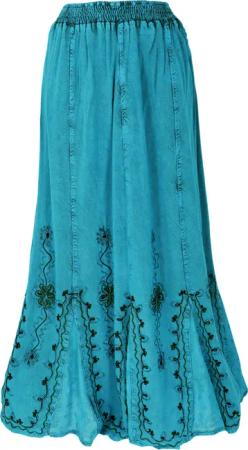 Guru-Shop Minirock Bestickter Boho Hippierock, indischer