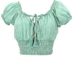 Guru-Shop Longbluse Blusentop Boho chic, seidige