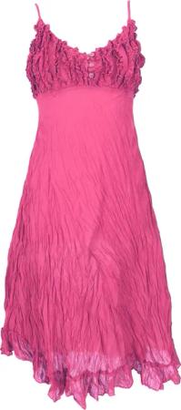 Guru-Shop Midikleid Boho Sommerkleid, luftiges Krinkelkleid,..