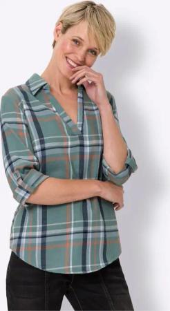 Sieh an! Klassische Bluse Flanellbluse
