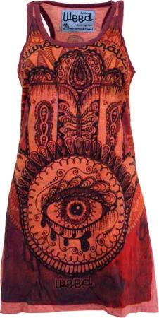 Guru-Shop T-Shirt Weed Top, Longshirt, Minikleid