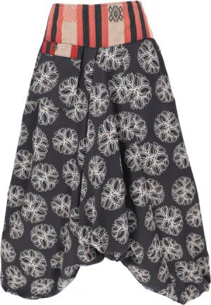 Guru-Shop Relaxhose Bedruckte Haremshose, Pluderhose mit