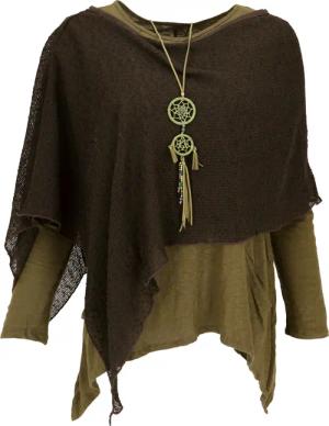 Guru-Shop Langjacke Goa Poncho, Sommerponcho, Festival