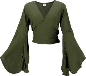 Guru-Shop T-Shirt Kurztop, Boho Blusentop mit