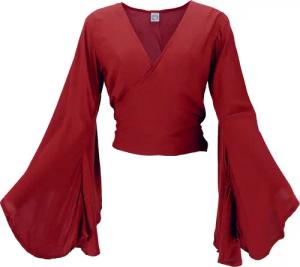 Guru-Shop T-Shirt Kurztop, Boho Blusentop mit