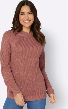 Sieh an! Strickpullover Stehkragenpullover