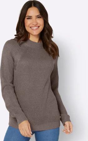 Sieh an! Strickpullover Stehkragenpullover