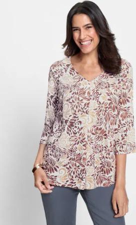 Witt Klassische Bluse Druckbluse