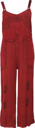 Guru-Shop Relaxhose Latzhose, Boho Hose, bestickter
