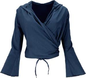 Guru-Shop Longsleeve Wickelshirt, Yogashirt, Langarmshirt mit..